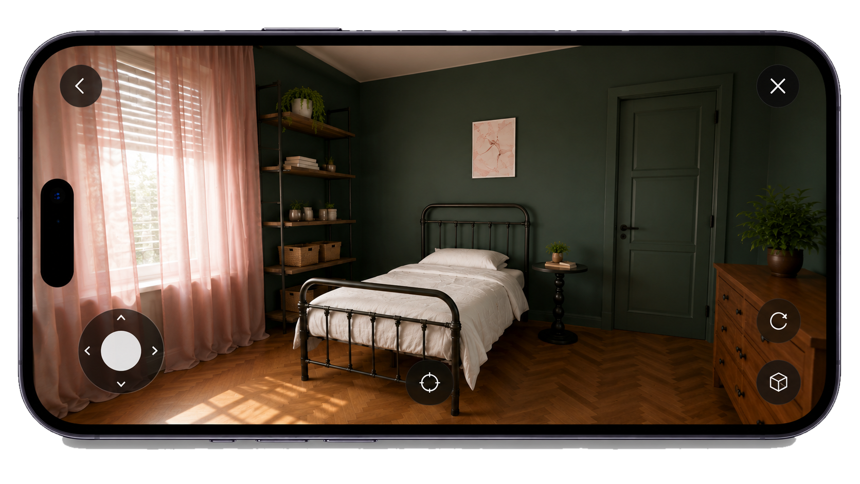 Step inside the finished room.